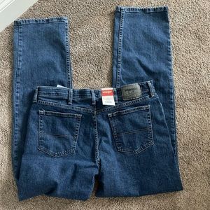 BNWT Wrangler Authentics Men's Classic 5-Pocket Regular Fit Flex Jean 36 X 34